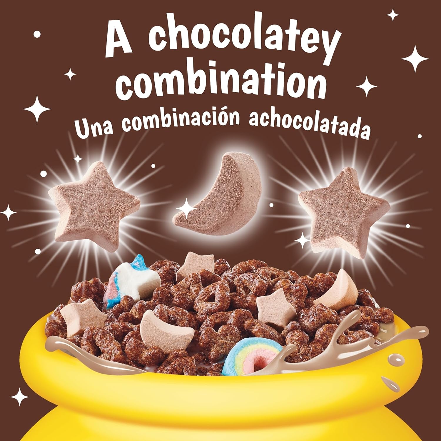 Chocolatey Chocolate Cereal with Marshmallows, Kids Breakfast Cereal, Made with Whole Grain, 10.6 Oz